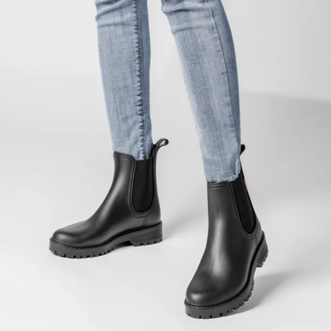 OCW Women Rain Boots Waterproof Chelsea Comfortable Ankle Stylish Non-slip Walking