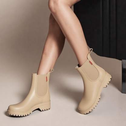 OCW Women Rain Boots Waterproof Chelsea Comfortable Ankle Stylish Non-slip Walking