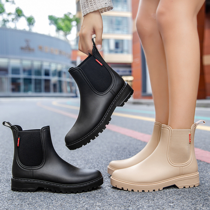 OCW Women Rain Boots Waterproof Chelsea Comfortable Ankle Stylish Non-slip Walking