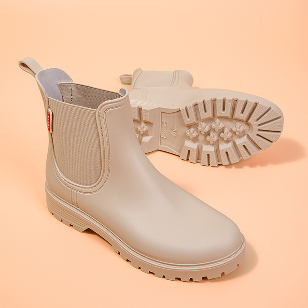 OCW Women Rain Boots Waterproof Chelsea Comfortable Ankle Stylish Non-slip Walking