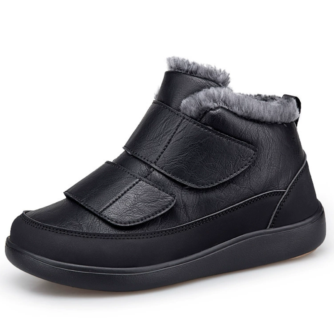 OCW Women Orthopedic Shoes Insulated Water-resistant Leather Comfortable Winter Walking