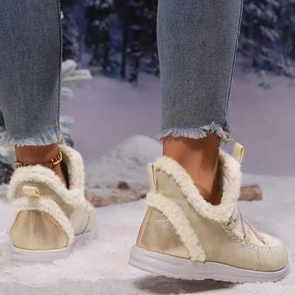 OCW Women Boots Extra Warm Comfortable Winter Slip-on Anti-skid New Design Walking