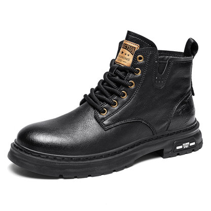 OCW Men Orthopedic Boots Comfortable Waterproof Casual Leather Non-slip Fashion Zipper