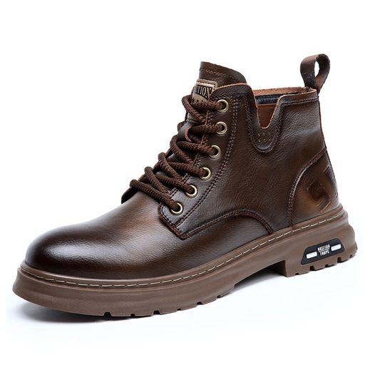 OCW Men Orthopedic Boots Comfortable Waterproof Casual Leather Non-slip Fashion Zipper