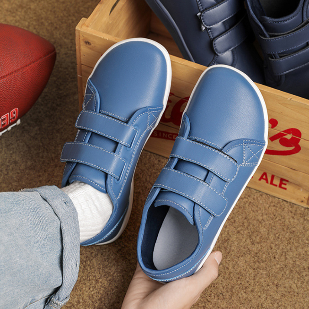 OCW Men Barefoot Shoes Waterproof Leather Zero Drop Walking Shoes Wide Toe Box Minimalist