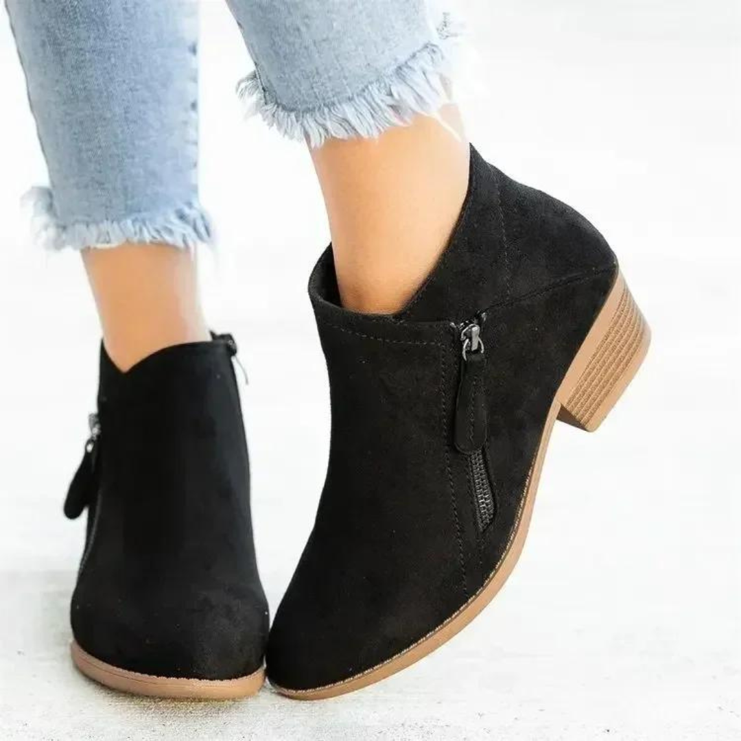 OCW Orthopedic Women Boots Arch Support Warm Suede Leather Ankle Boots