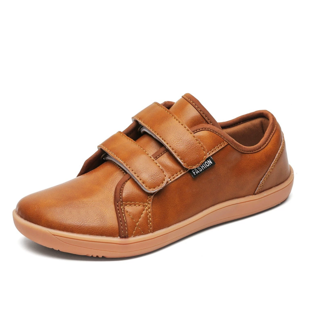 OCW Men Barefoot Shoes Waterproof Leather Zero Drop Walking Shoes Wide Toe Box Minimalist