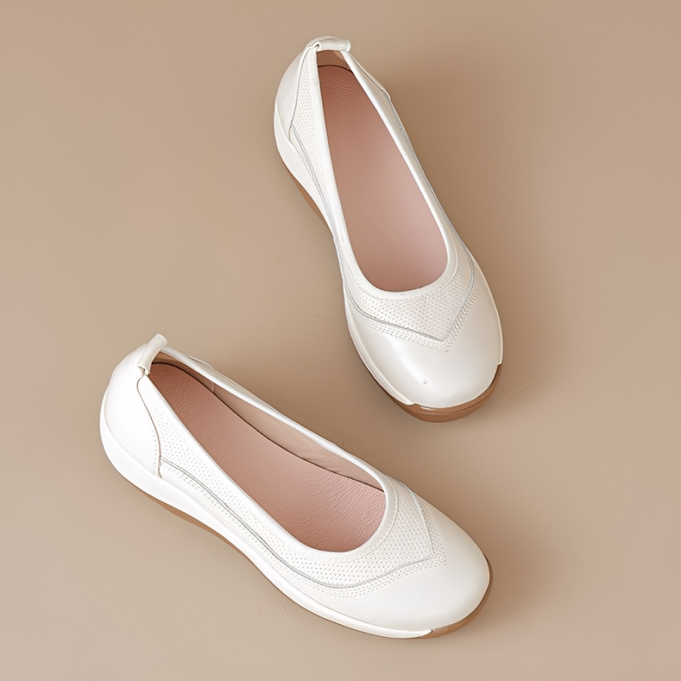 OCW Women Orthopedic Shoes Arch-support Comfortable Hands-free Graceful Leather Dress Shoes