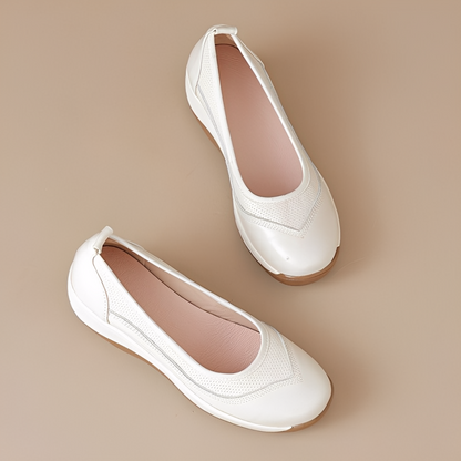 OCW Women Orthopedic Shoes Arch-support Comfortable Hands-free Graceful Leather Dress Shoes