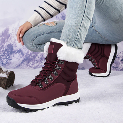 OCW Orthopedic Women Snow Boots Waterproof Warm Fur Lined Non-slip Winter Boots