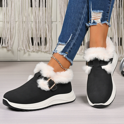 OCW Women Orthopedic Boots Warm Fur Arch-support Casual Winter Walking Sneakers