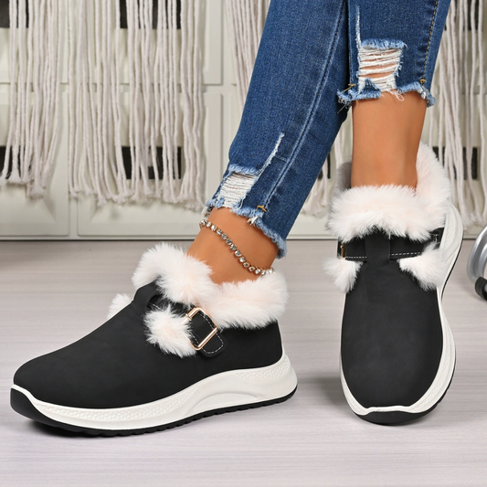 OCW Women Orthopedic Boots Warm Fur Arch-support Casual Winter Walking Sneakers