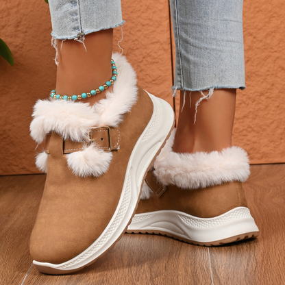 OCW Women Orthopedic Boots Warm Fur Arch-support Casual Winter Walking Sneakers