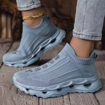 OCW Women Orthopedic Shoes Breathable Mesh Arch-support Sock Sole Slip-on Casual Walking