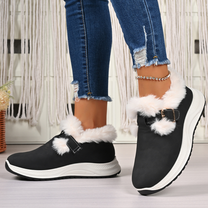 OCW Women Orthopedic Boots Warm Fur Arch-support Casual Winter Walking Sneakers