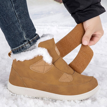 OCW Women Orthopedic Shoes Insulated Water-resistant Leather Comfortable Winter Walking