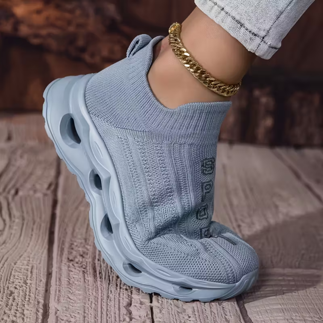 OCW Women Orthopedic Shoes Breathable Mesh Arch-support Sock Sole Slip-on Casual Walking