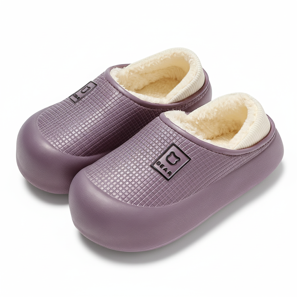 OCW Women Winter Slippers Comfortable Ultra-soft Fur Wide Toe Box Winter Casual Home Sandals