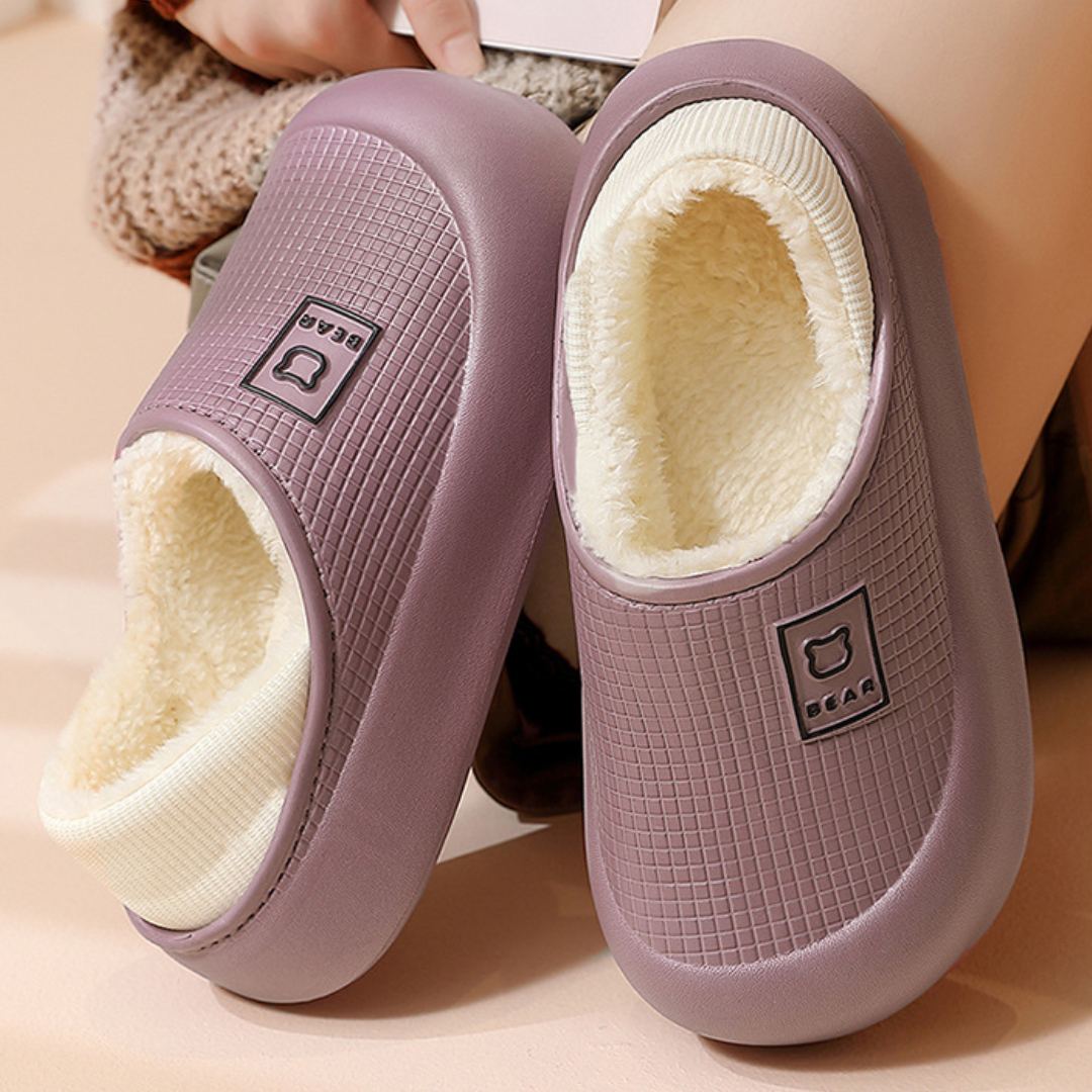 OCW Women Winter Slippers Comfortable Ultra-soft Fur Wide Toe Box Winter Casual Home Sandals