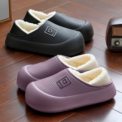 OCW Women Winter Slippers Comfortable Ultra-soft Fur Wide Toe Box Winter Casual Home Sandals