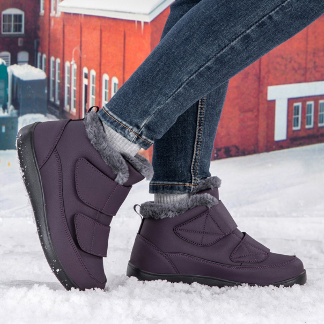 OCW Women Orthopedic Shoes Insulated Water-resistant Leather Comfortable Winter Walking