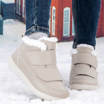 OCW Women Orthopedic Shoes Insulated Water-resistant Leather Comfortable Winter Walking