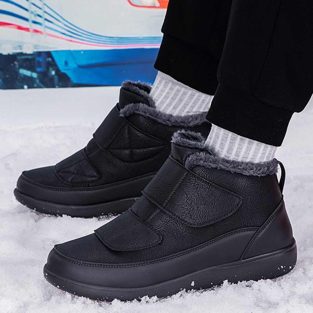 OCW Women Orthopedic Shoes Insulated Water-resistant Leather Comfortable Winter Walking