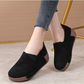 OCW Orthopedic Women Shoes Suede Leather Comfortable Wedge Loafers