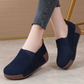 OCW Orthopedic Women Shoes Suede Leather Comfortable Wedge Loafers