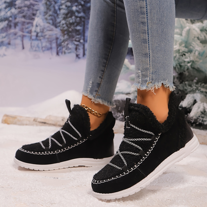 OCW Women Boots Extra Warm Comfortable Winter Slip-on Anti-skid New Design Walking