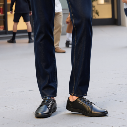 OCW Men Barefoot Shoes Zero Drop Comfortable Leather Minimalist Non-skid Casual Walking