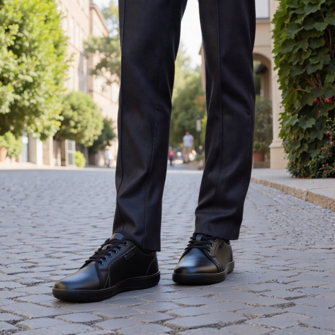 OCW Men Barefoot Shoes Zero Drop Comfortable Leather Minimalist Non-skid Casual Walking