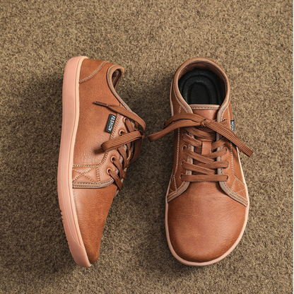 OCW Men Barefoot Shoes Zero Drop Comfortable Leather Minimalist Non-skid Casual Walking