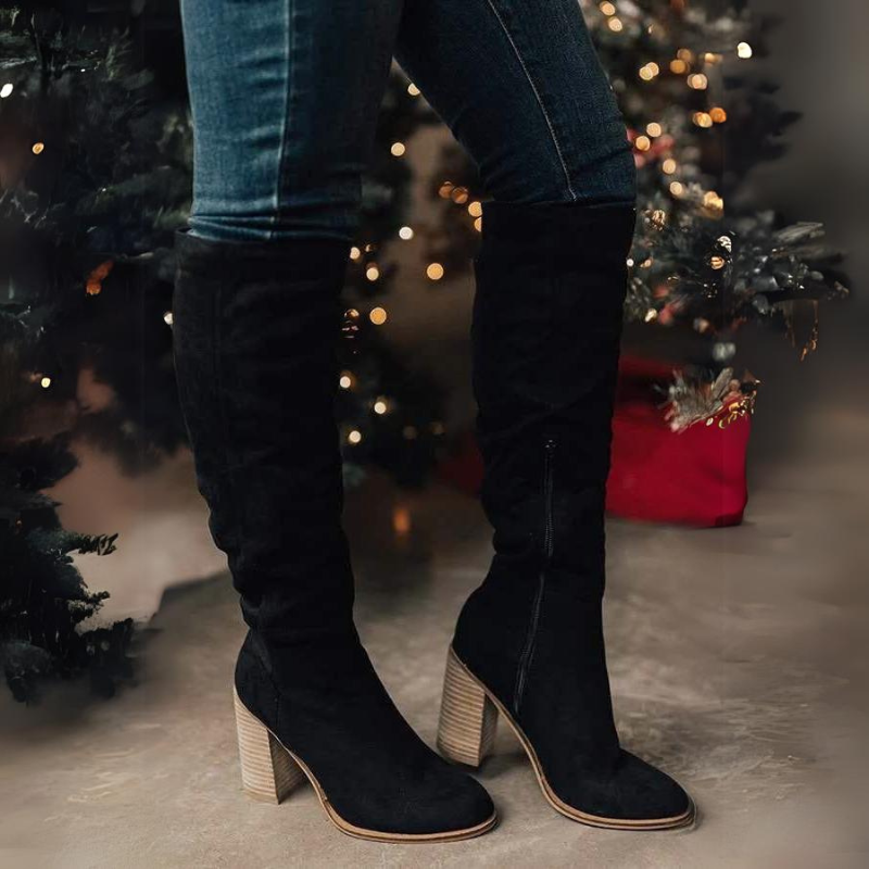 OCW Women Knee High Boots Winter Snow Comfortable Retro Styles