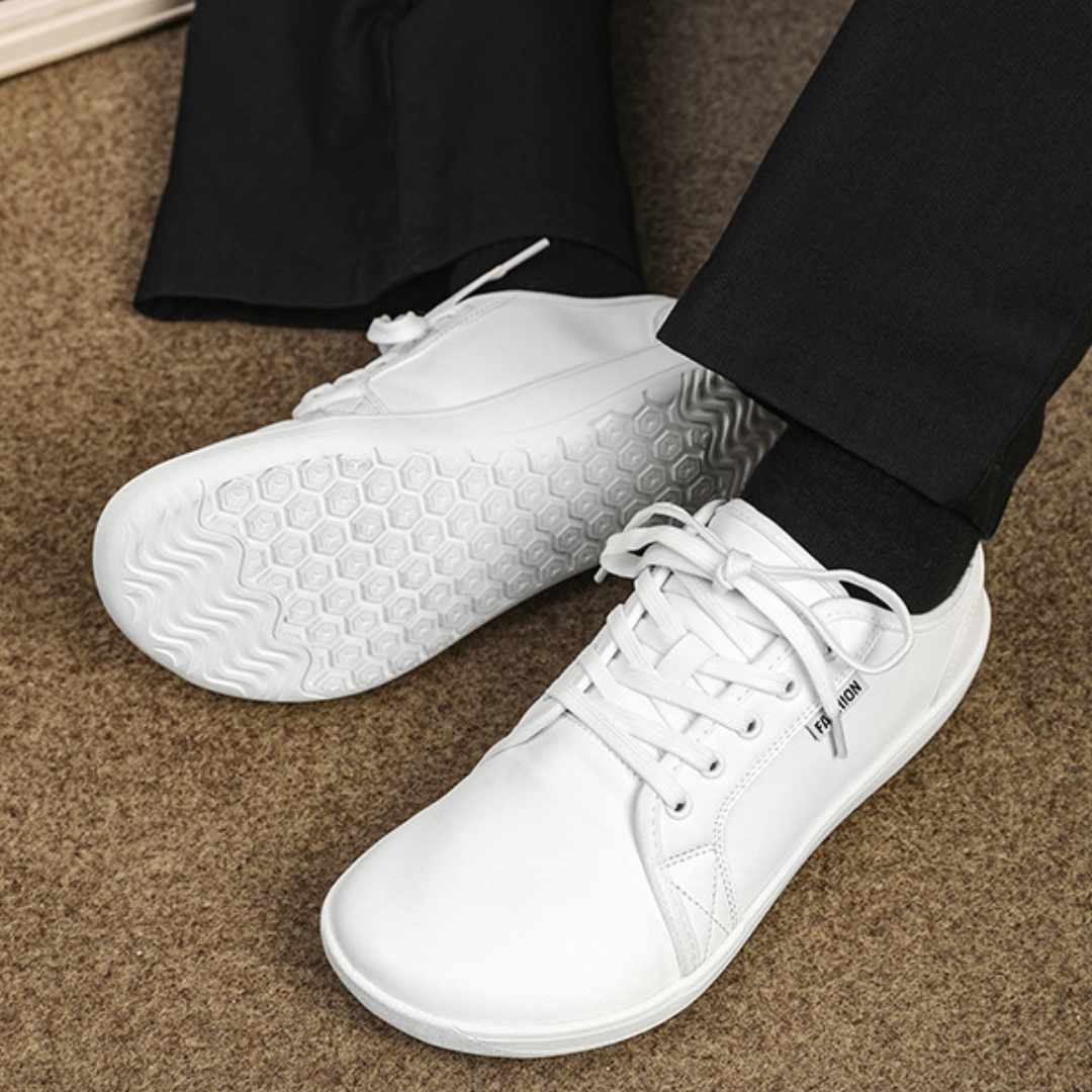 OCW Men Barefoot Shoes Zero Drop Comfortable Leather Minimalist Non-skid Casual Walking