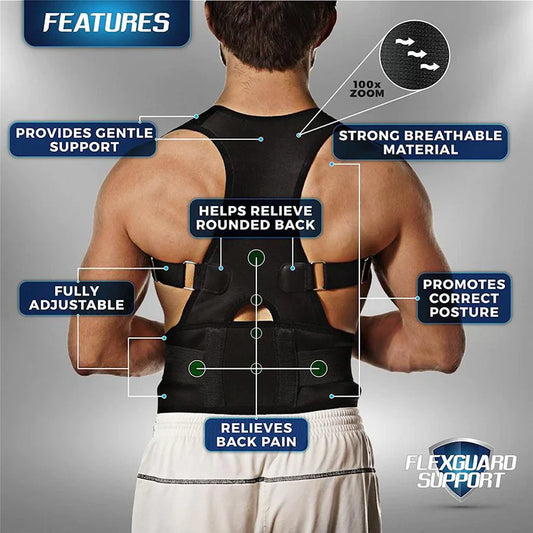 OCW Back Posture Corrector Adjustable Support Straps Anti-hunchback Brace