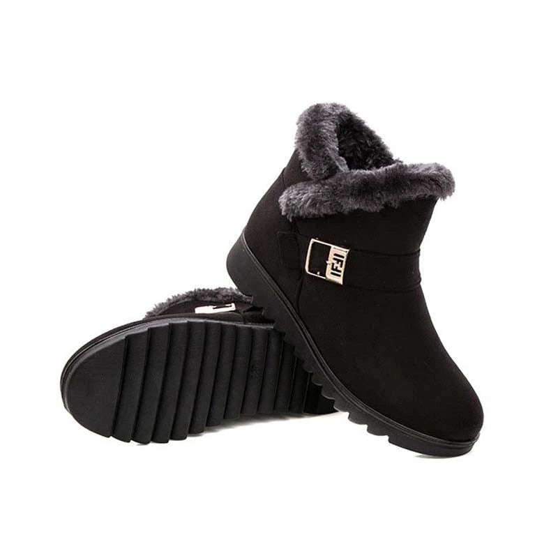 OCW Orthopedic Women Ankle Boots Fur Lined Super Warm Winter Comfortable Shoes