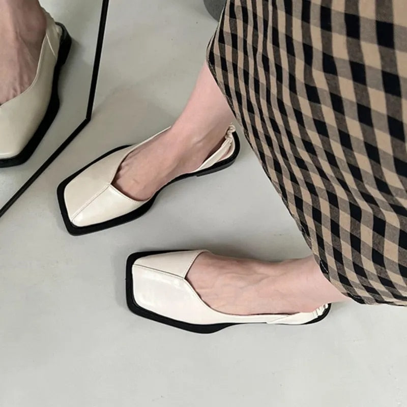 OCW Women Sandals Arch Support Elastic Flat Heel Elegant Sandals
