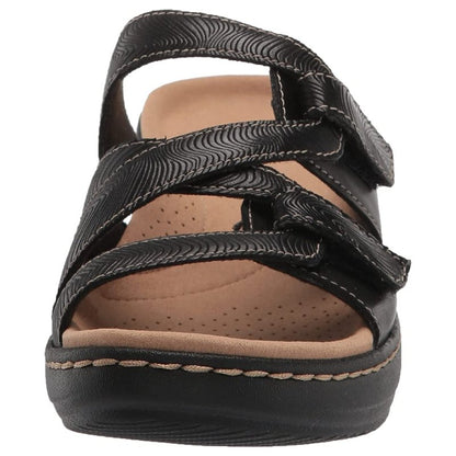 OCW Orthopedic Sandals Women Anti-shock Hook&loop Wedge Sandals Plus Size Vintage Summer