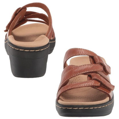 OCW Orthopedic Sandals Women Anti-shock Hook&loop Wedge Sandals Plus Size Vintage Summer