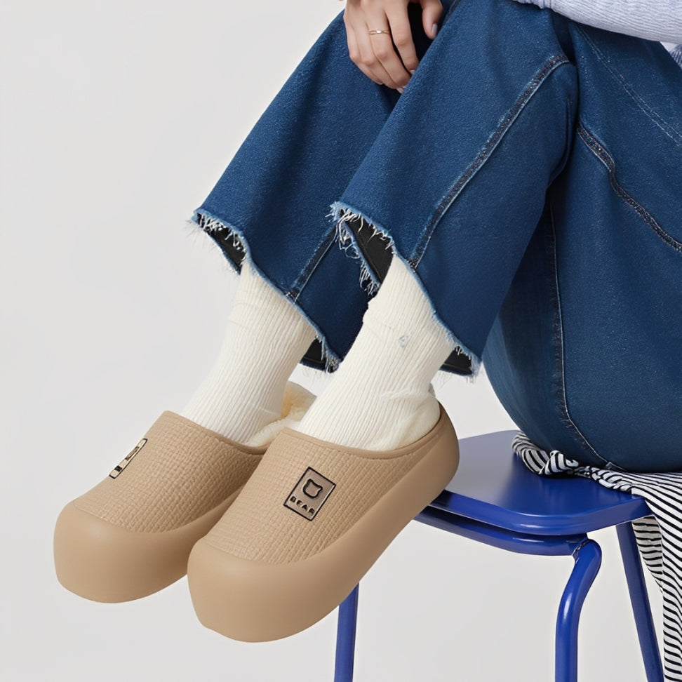 OCW Women Winter Slippers Comfortable Ultra-soft Fur Wide Toe Box Winter Casual Home Sandals