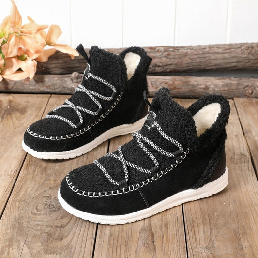 OCW Women Boots Extra Warm Comfortable Winter Slip-on Anti-skid New Design Walking