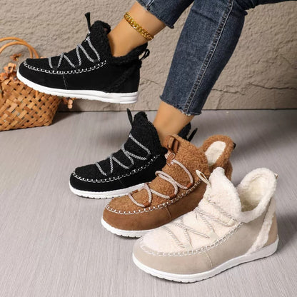 OCW Women Boots Extra Warm Comfortable Winter Slip-on Anti-skid New Design Walking