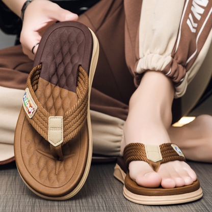 OCW Men Sandals Comfortable Flip-flops Summer Beach Anti-slip Soft Soles Casual Walking OCWShoes