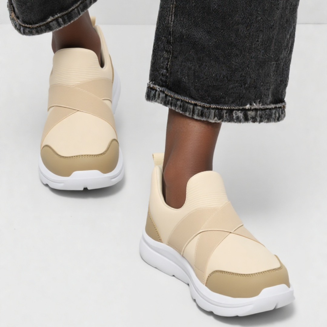 OCW Men Orthopedic Shoes Ventilated Arch-support Elastic Strap Lightweight Casual Walking