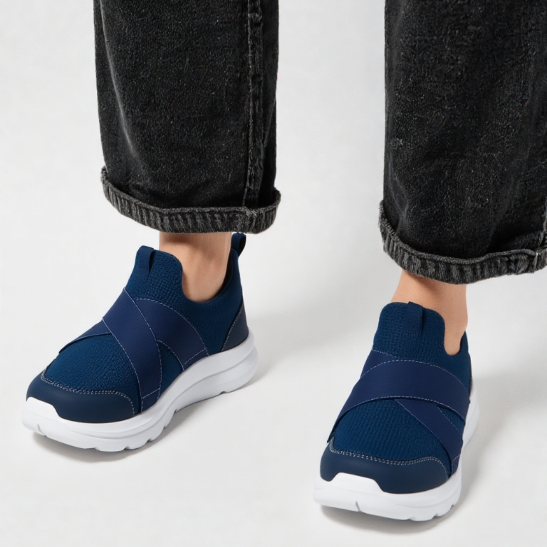 OCW Men Orthopedic Shoes Ventilated Arch-support Elastic Strap Lightweight Casual Walking