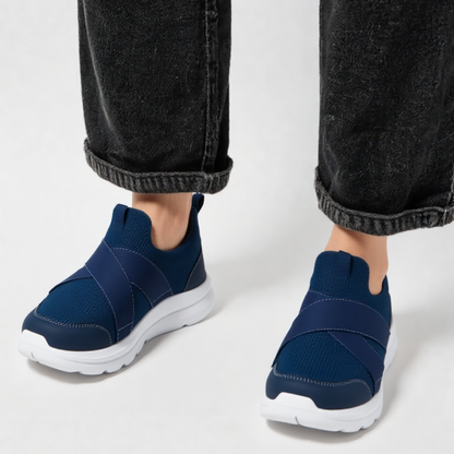 OCW Men Orthopedic Shoes Ventilated Arch-support Elastic Strap Lightweight Casual Walking