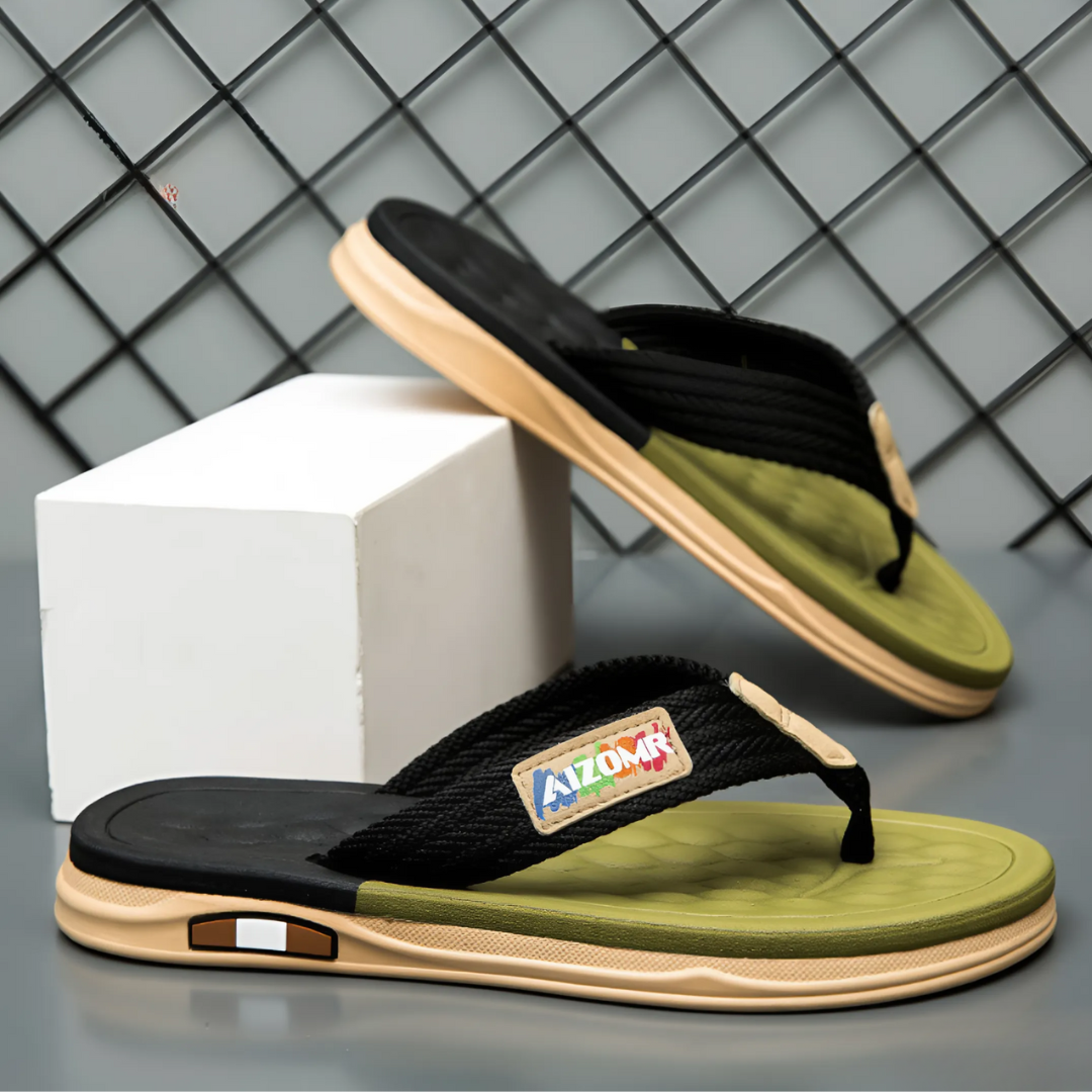 OCW Men Sandals Comfortable Flip-flops Summer Beach Anti-slip Soft Soles Casual Walking OCWShoes