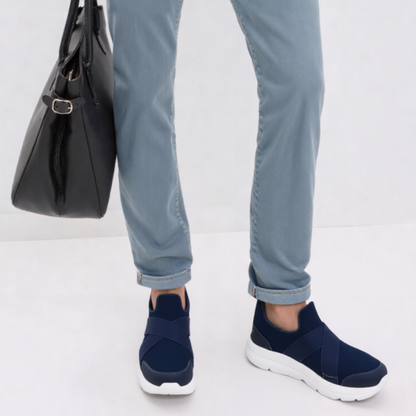 OCW Men Orthopedic Shoes Ventilated Arch-support Elastic Strap Lightweight Casual Walking