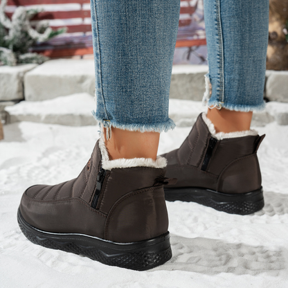 OCW Women Orthopedic Boots Waterproof Insulated Fur Comfortable Non-skid Ankle Snow Boots